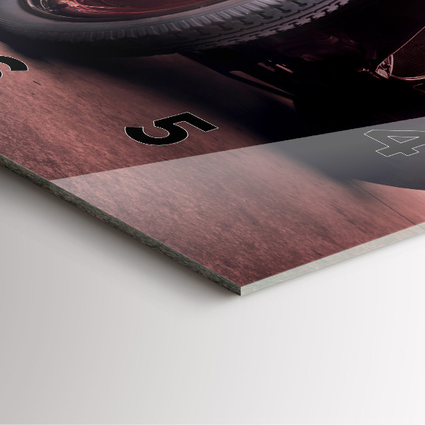 Horloge murale carrée Voiture ancienne