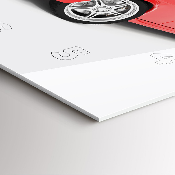 Horloge murale carrée Voiture de sport