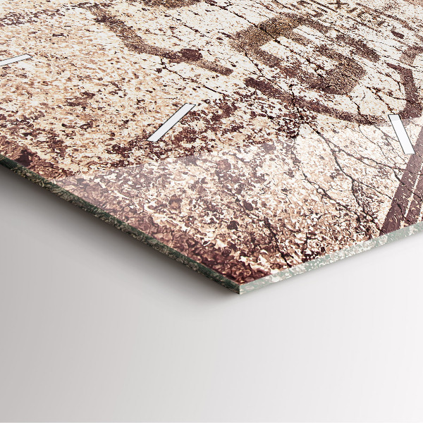 Horloge murale carrée Route 66 États-Unis