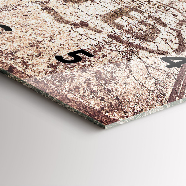 Horloge murale carrée Route 66 États-Unis