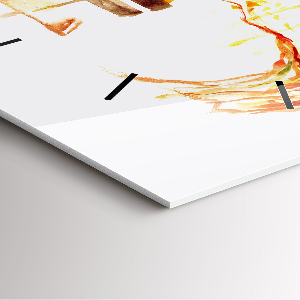 Horloge murale carrée 'Paysage d''automne'