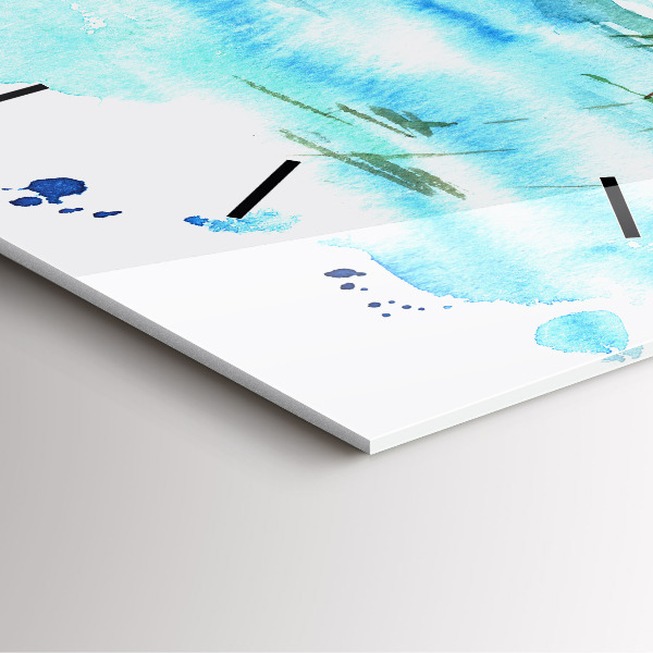 Horloge murale carrée 'Photo d''une île déserte'