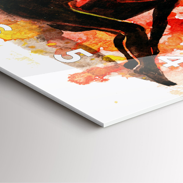 Horloge murale carrée 'L''amour et un couple amoureux'