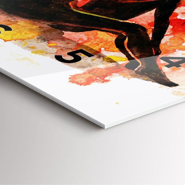 Horloge murale carrée 'L''amour et un couple amoureux'