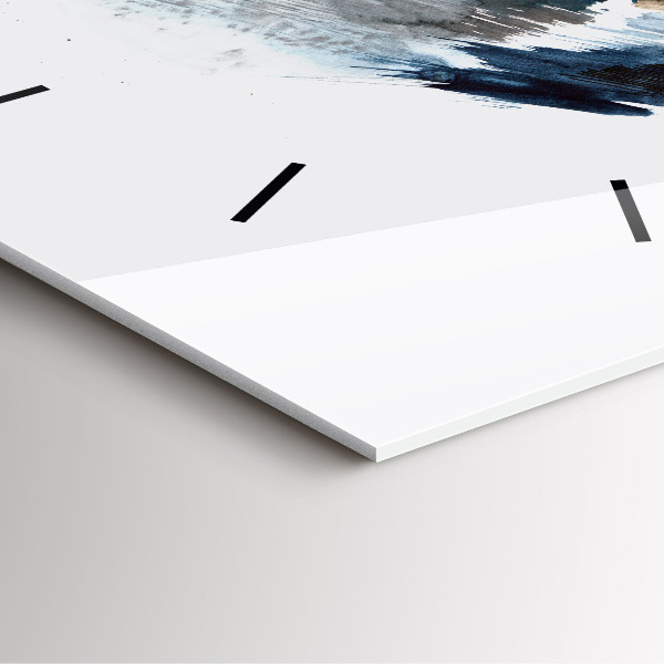 Horloge murale carrée Capitaine avec des jumelles