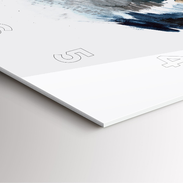 Horloge murale carrée Capitaine avec des jumelles