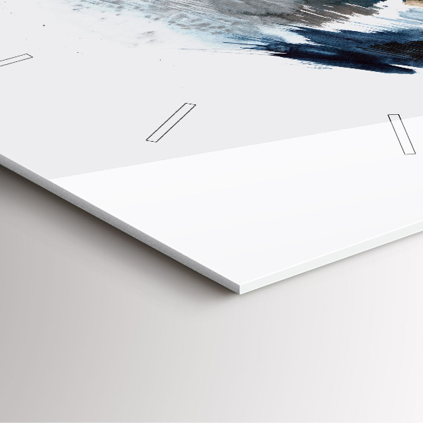 Horloge murale carrée Capitaine avec des jumelles