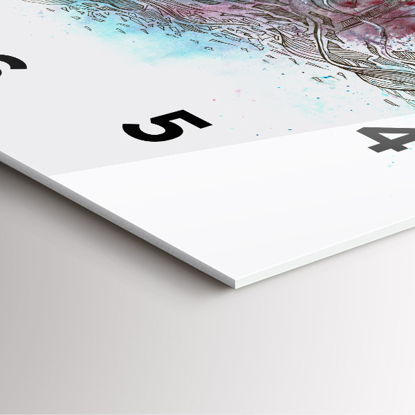 Horloge murale carrée Abstraction des astronautes