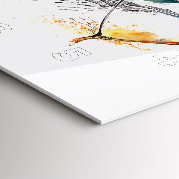 Horloge murale carrée Un guerrier en chasse