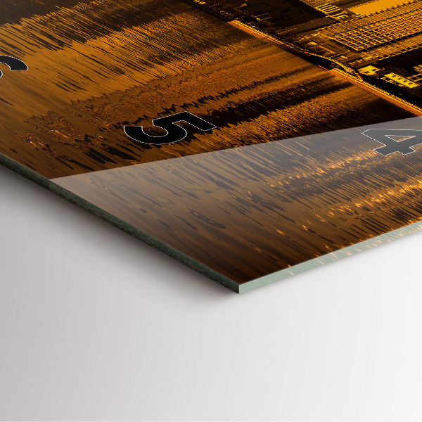 Horloge murale carrée Rivière Zhujiang Chine