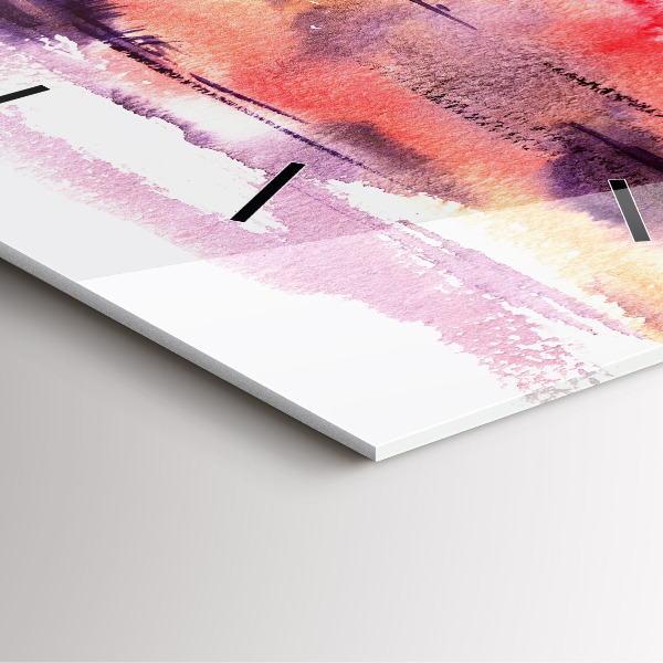 Horloge murale carrée Paysage tropical