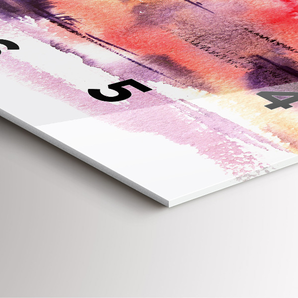 Horloge murale carrée Paysage tropical