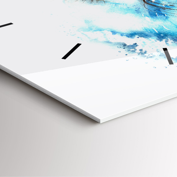 Horloge murale carrée Œil de mer