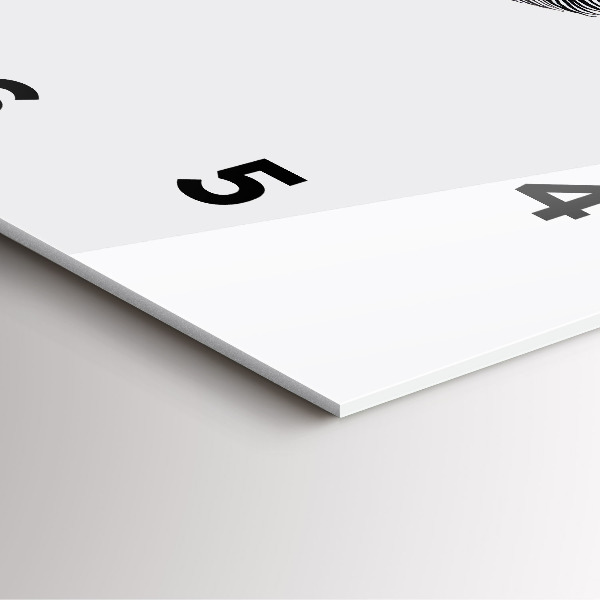 Horloge murale carrée 'Abstraction de l''œil humain'