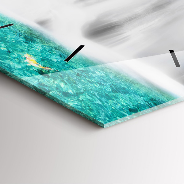 Horloge murale carrée Cascade en Thaïlande