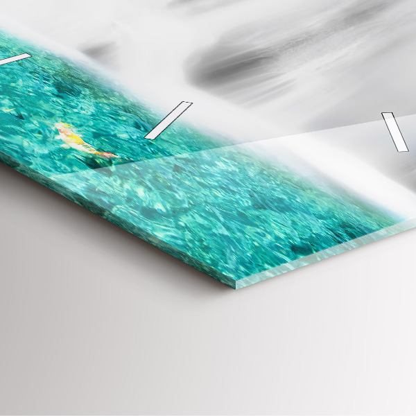 Horloge murale carrée Cascade en Thaïlande