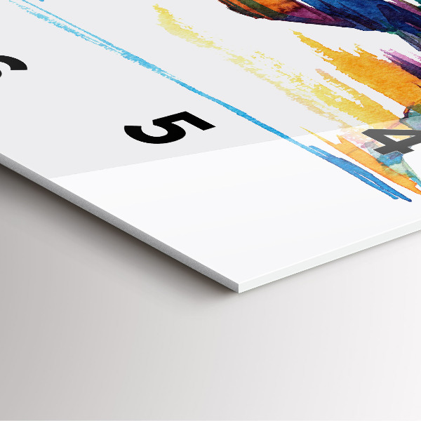 Horloge murale carrée Illustration du coureur