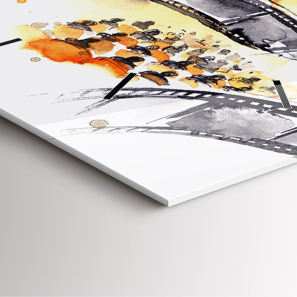 Horloge murale carrée caméra de cinématographie