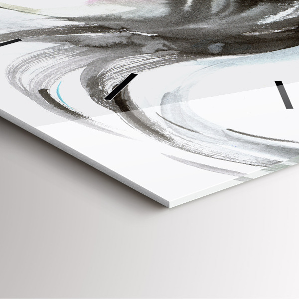 Horloge murale carrée Cheval et femme abstraits