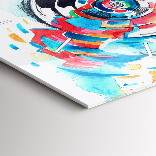 Horloge murale carrée Femme photographe