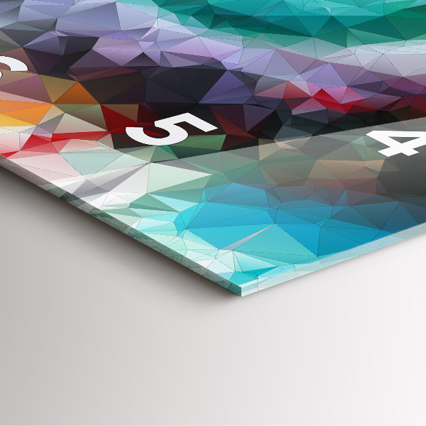 Horloge murale carrée Œil humain coloré