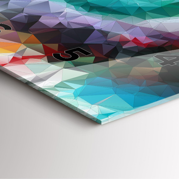 Horloge murale carrée Œil humain coloré