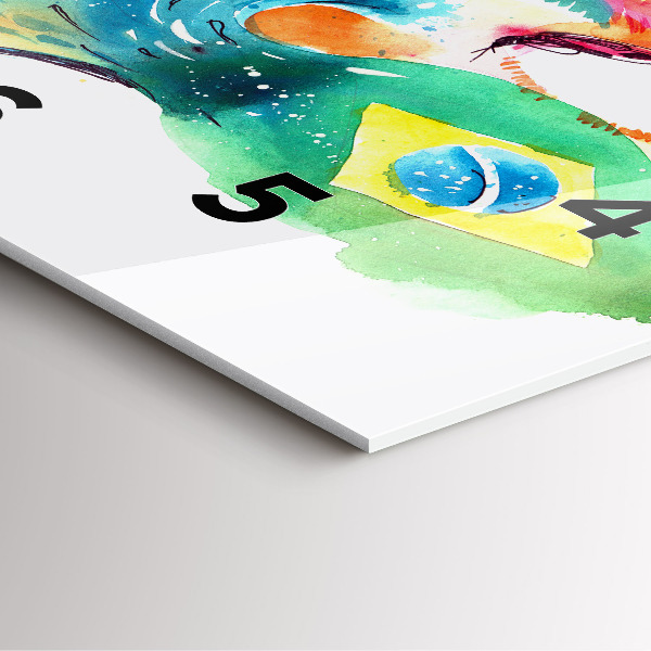 Horloge murale carrée Culture - Drapeau brésilien