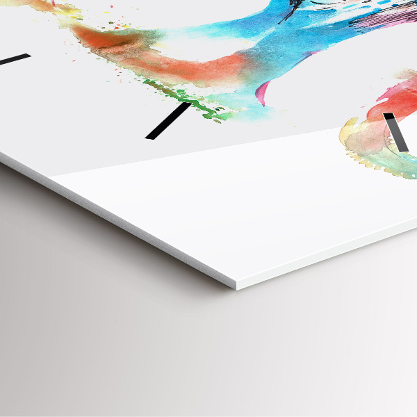 Horloge murale carrée Culture indienne