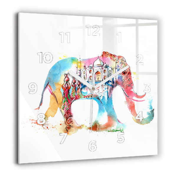 Horloge murale carrée Culture indienne