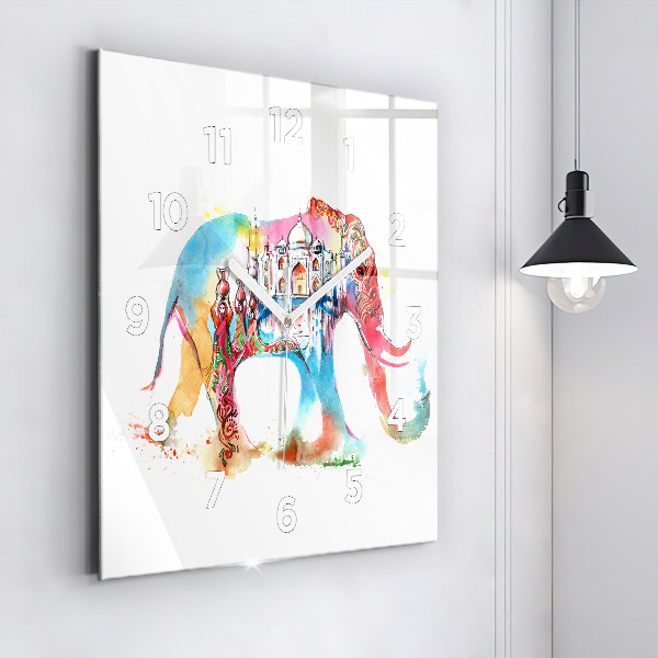 Horloge murale carrée Culture indienne