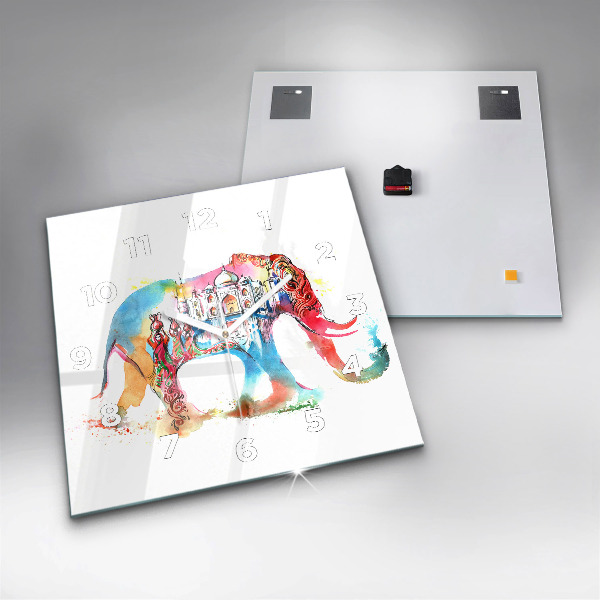 Horloge murale carrée Culture indienne