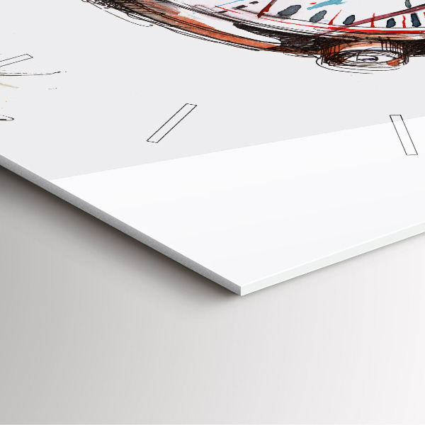 Horloge murale carrée montre suisse