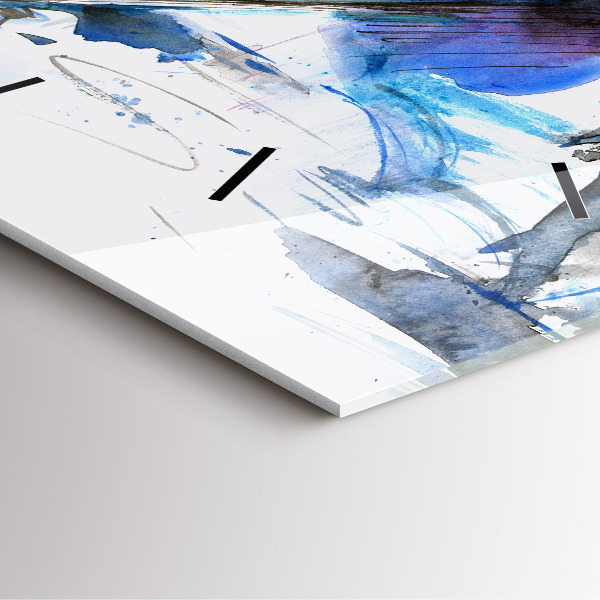 Horloge murale carrée Dalmatien et parapluie