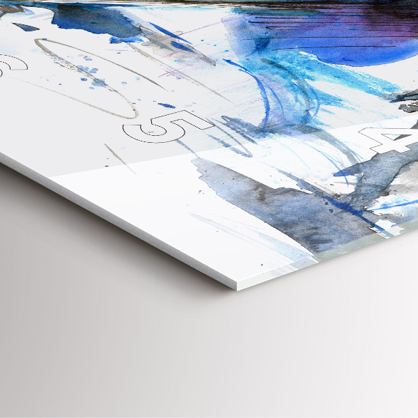 Horloge murale carrée Dalmatien et parapluie