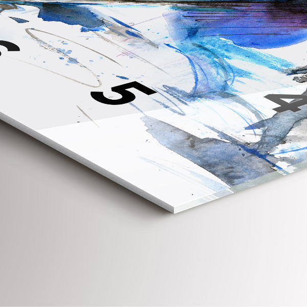 Horloge murale carrée Dalmatien et parapluie