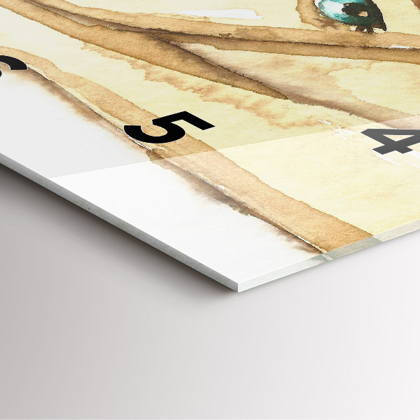 Horloge murale carrée 'Portrait d''une femme'