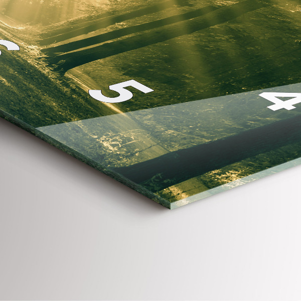 Horloge murale carrée Forêt des rayons du soleil