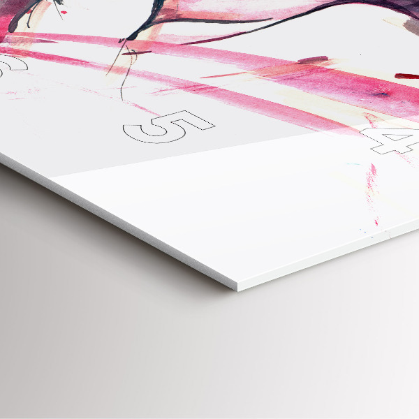 Horloge murale carrée 'L''abstraction des amoureux'