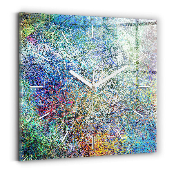 Horloge murale carrée Abstraction - Émotions