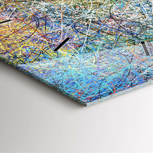 Horloge murale carrée Abstraction - Émotions