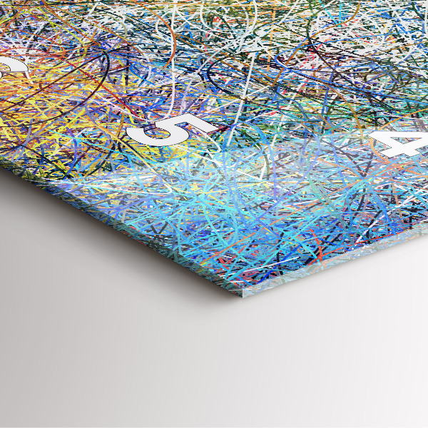 Horloge murale carrée Abstraction - Émotions