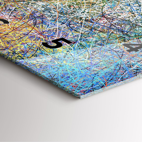 Horloge murale carrée Abstraction - Émotions