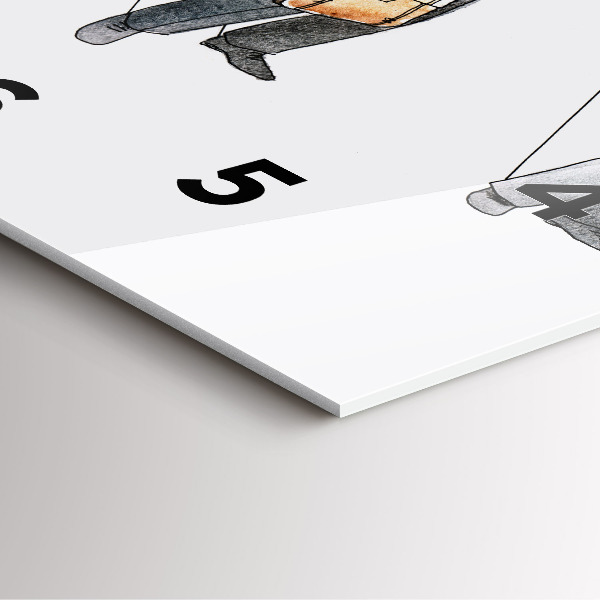 Horloge murale carrée Les marionnettes