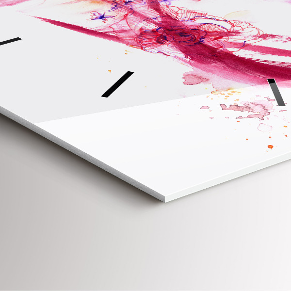 Horloge murale carrée Couple romantique