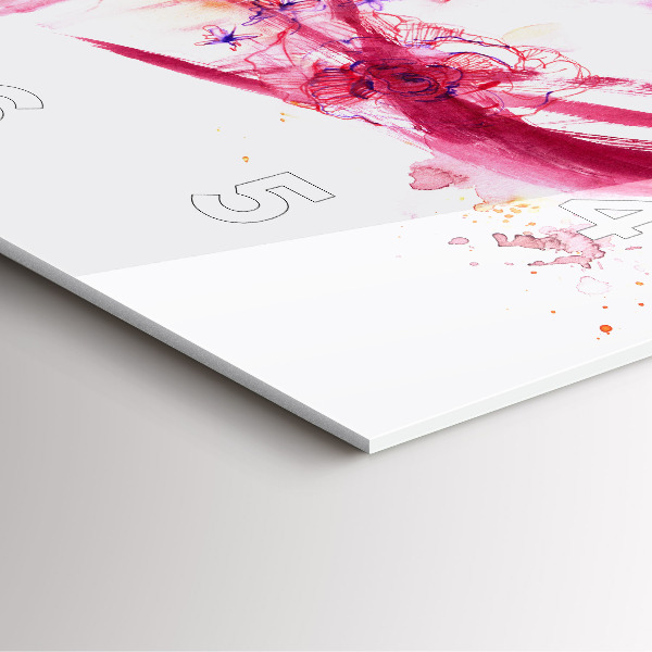 Horloge murale carrée Couple romantique