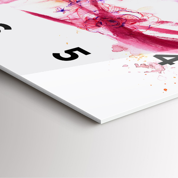 Horloge murale carrée Couple romantique