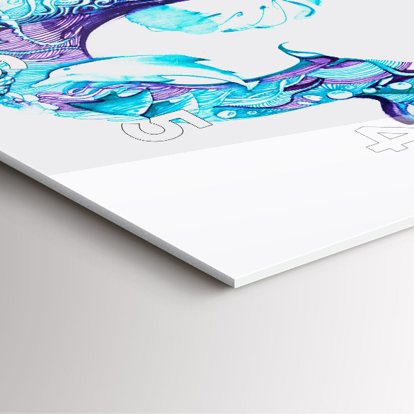 Horloge murale carrée ancre flottante