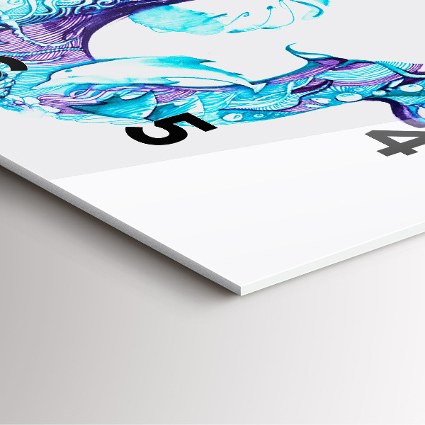 Horloge murale carrée ancre flottante