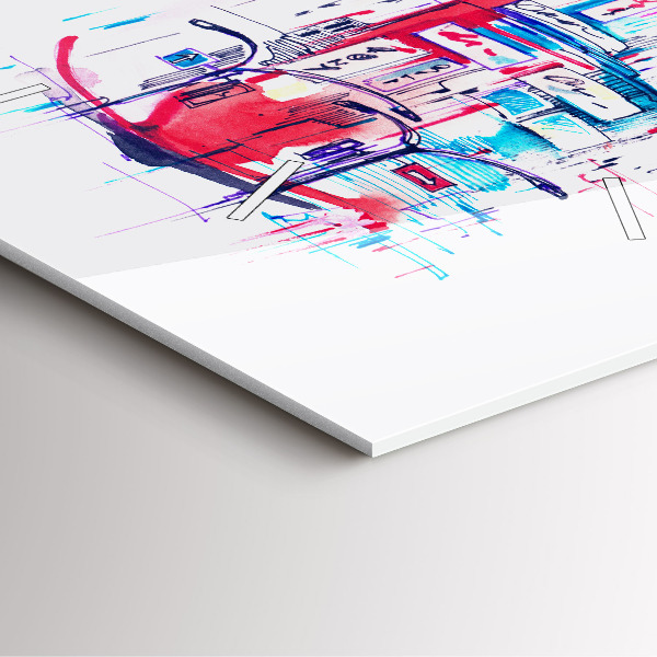 Horloge murale carrée Talon rouge