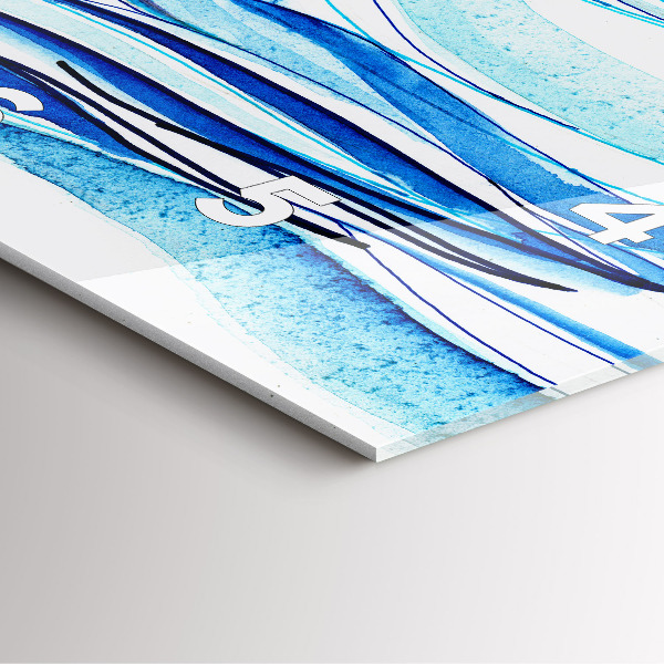 Horloge murale carrée Planche de surf